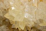 Yellow-Orange Calcite Crystal Cluster - Wenshan Mine, China #319794-3